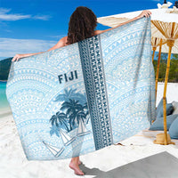 Fiji Regatta Sarong Palm Tree Tapa Pattern LT05 One Size 44 x 66 inches Blue - Polynesian Pride