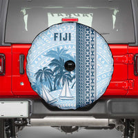Fiji Regatta Spare Tire Cover Palm Tree Tapa Pattern - Polynesian Pride