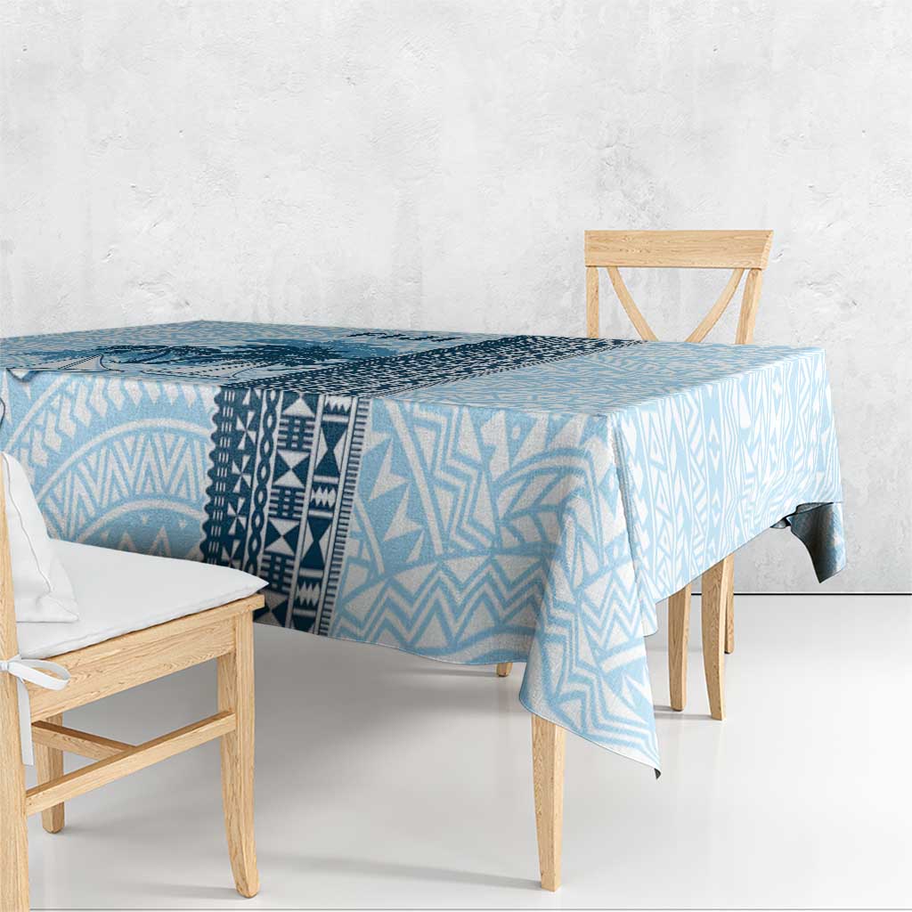 Fiji Regatta Tablecloth Palm Tree Tapa Pattern - Polynesian Pride