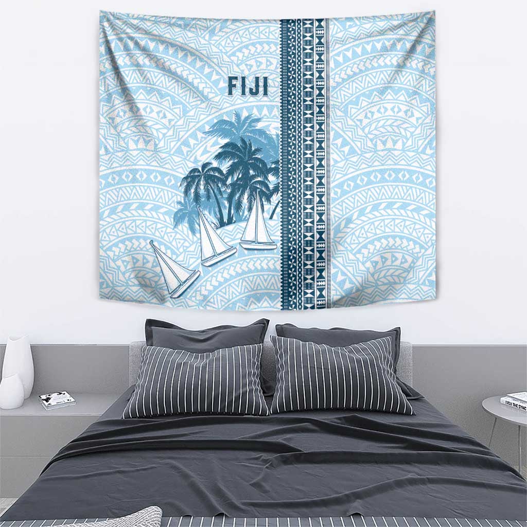 Fiji Regatta Tapestry Palm Tree Tapa Pattern LT05 - Polynesian Pride