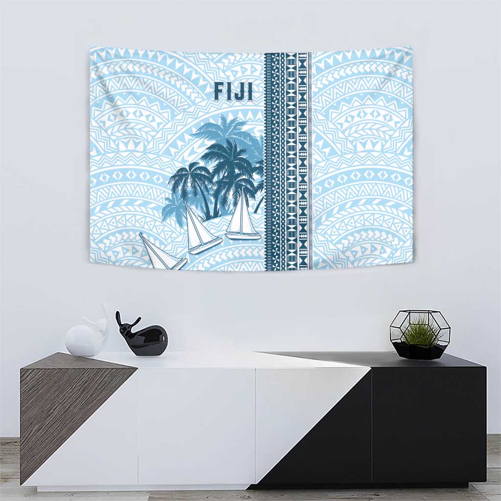 Fiji Regatta Tapestry Palm Tree Tapa Pattern LT05 - Polynesian Pride