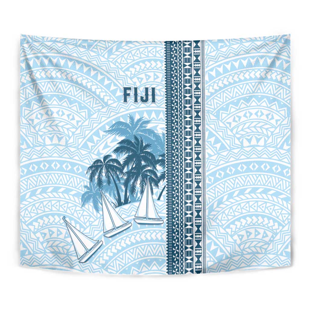 Fiji Regatta Tapestry Palm Tree Tapa Pattern LT05 - Polynesian Pride