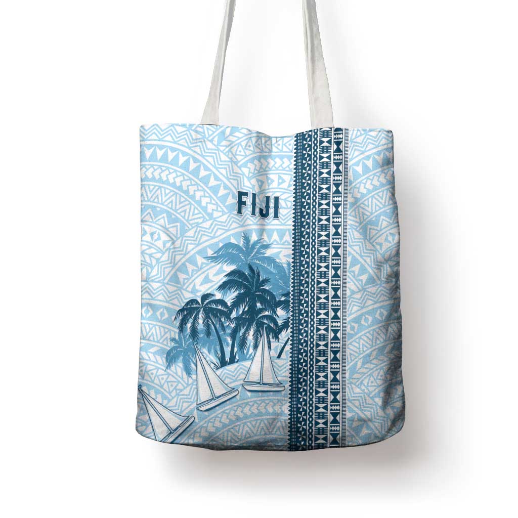 Fiji Regatta Tote Bag Palm Tree Tapa Pattern LT05 - Polynesian Pride
