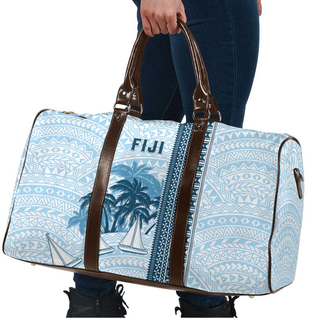 Fiji Regatta Travel Bag Palm Tree Tapa Pattern - Polynesian Pride
