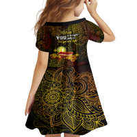 Happy Diwali Festival Family Matching Off Shoulder Short Dress and Hawaiian Shirt Diya Lamp Hibiscus Polynesian Pattern LT05 - Polynesian Pride