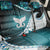 Aotearoa New Zealand Back Car Seat Cover Maori Wera Paua Shell Teal Glitter