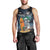 Personalised Hawaii Halloween Men Tank Top Hallowaiian Skeleton Surf