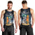 Personalised Hawaii Halloween Men Tank Top Hallowaiian Skeleton Surf