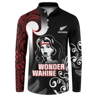 New Zealand Aotearoa Mana Wahine Button Sweatshirt