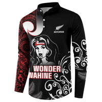 New Zealand Aotearoa Mana Wahine Button Sweatshirt