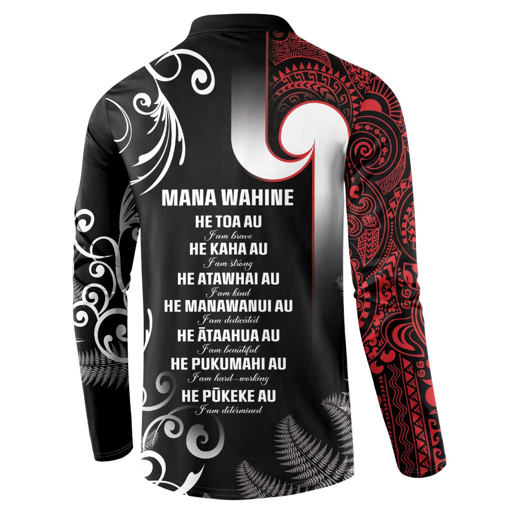 New Zealand Aotearoa Mana Wahine Button Sweatshirt