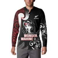 New Zealand Aotearoa Mana Wahine Button Sweatshirt