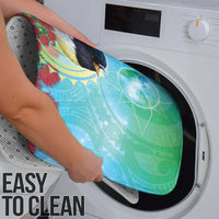 New Zealand Tomtit Bathroom Set Maori Koru With Pohutukawa Galaxy Style - Polynesian Pride