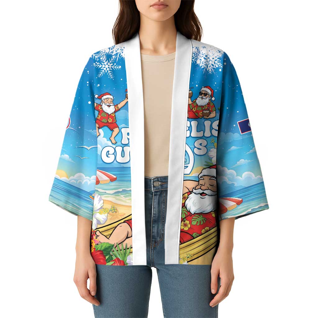 Guam Christmas Kimono Felis Pasgua Chilling Santa - Polynesian Pride