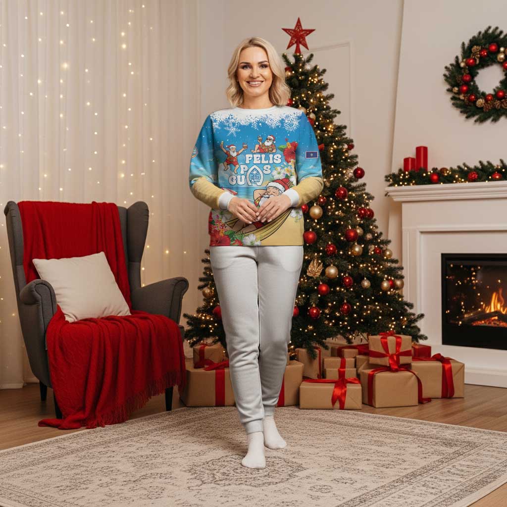 Guam Christmas Pajama Set Felis Pasgua Chilling Santa - Polynesian Pride