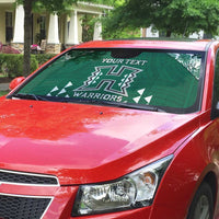 Custom Hawaii Football Auto Sun Shade Rainbow Warriors Tropical Vibes - Polynesian Pride