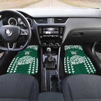 Custom Hawaii Football Car Mats Rainbow Warriors Tropical Vibes - Polynesian Pride
