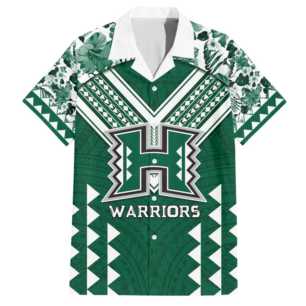 Custom Hawaii Football Family Matching Tank Maxi Dress and Hawaiian Shirt Rainbow Warriors Tropical Vibes - Polynesian Pride