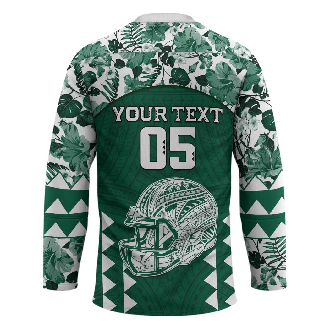 Custom Hawaii Football Hockey Jersey Rainbow Warriors Tropical Vibes - Polynesian Pride