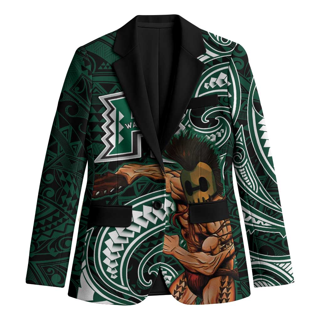 Hawaii Ikaika Warrior Football Blazer Polynesian Tribal Tattoo - Polynesian Pride