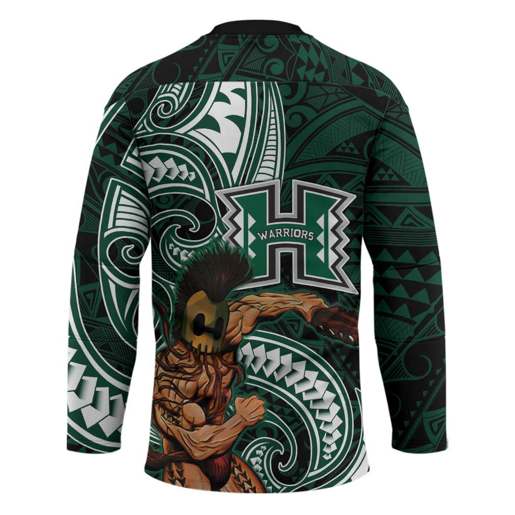 Hawaii Ikaika Warrior Football Hockey Jersey Polynesian Tribal Tattoo - Polynesian Pride