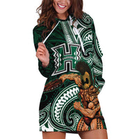 Hawaii Ikaika Warrior Football Hoodie Dress Polynesian Tribal Tattoo - Polynesian Pride