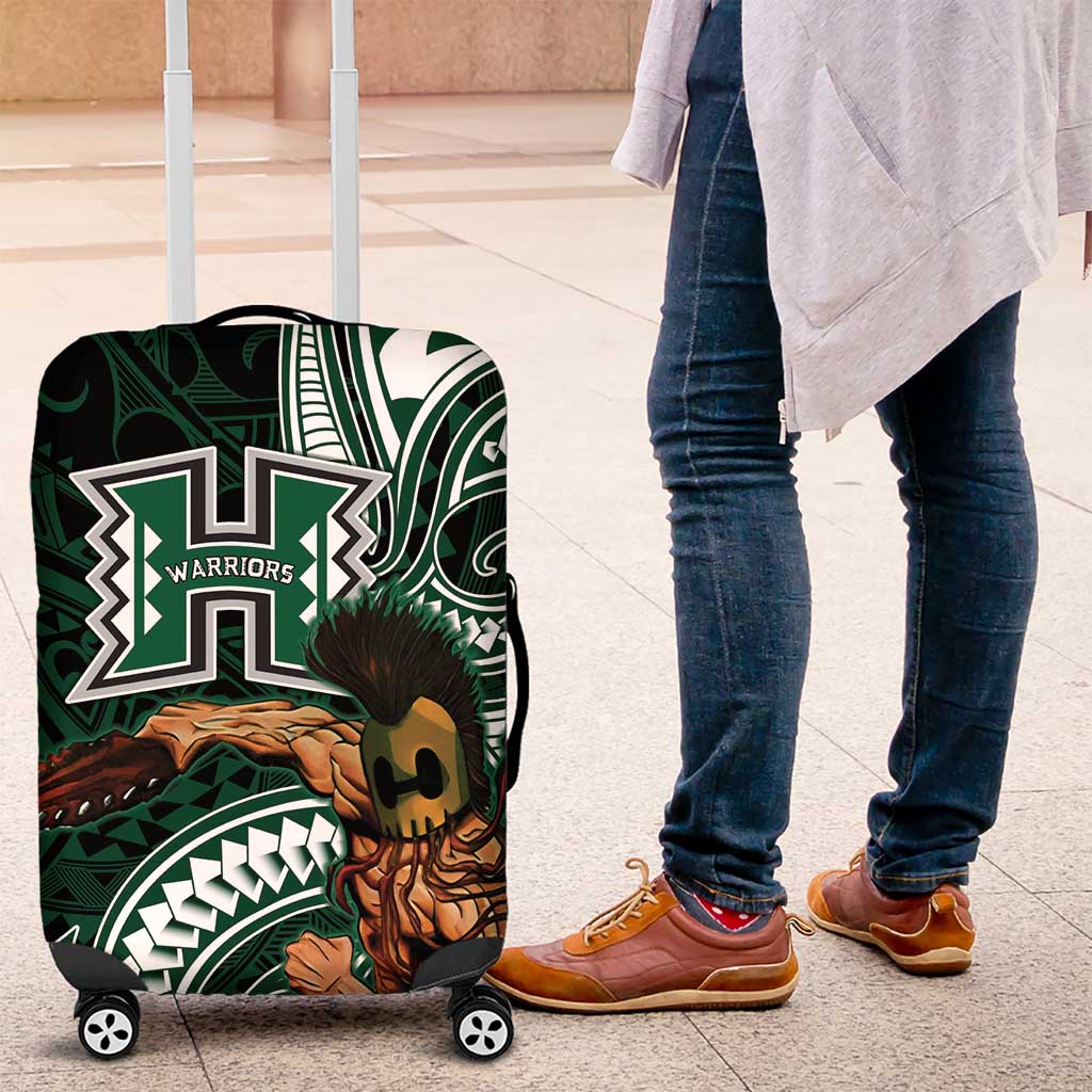 Hawaii Ikaika Warrior Football Luggage Cover Polynesian Tribal Tattoo - Polynesian Pride