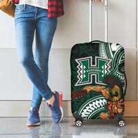 Hawaii Ikaika Warrior Football Luggage Cover Polynesian Tribal Tattoo - Polynesian Pride