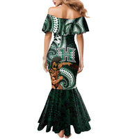 Hawaii Ikaika Warrior Football Mermaid Dress Polynesian Tribal Tattoo - Polynesian Pride