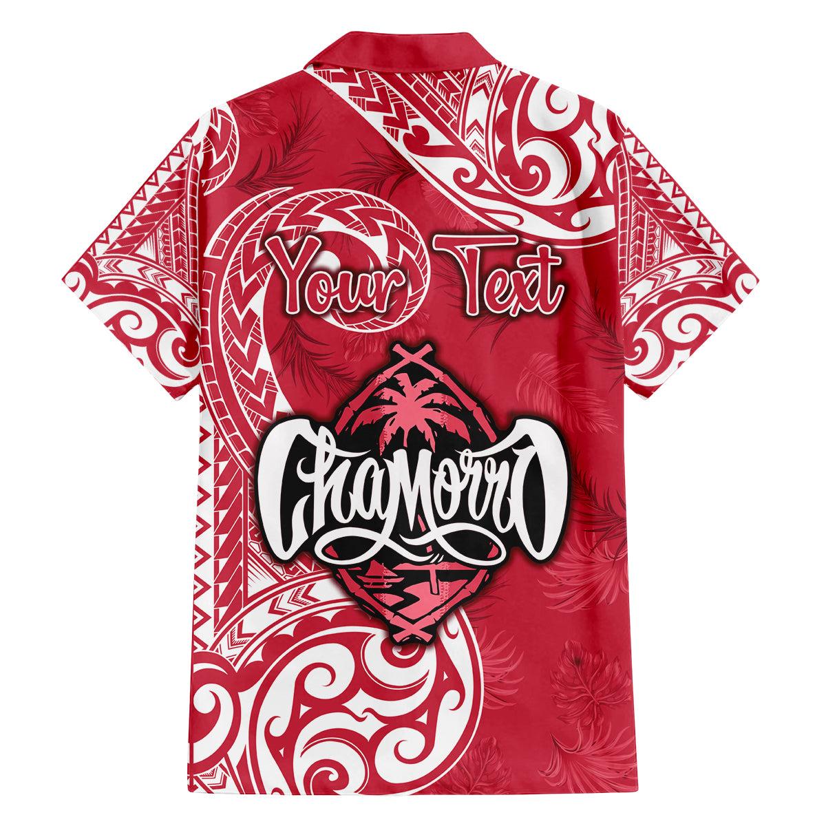 Personalised Hafa Adai Guam History and Chamorro Heritage Day Family Matching Tank Maxi Dress and Hawaiian Shirt Red Latte Stone LT05 - Polynesian Pride