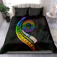 LGBT History Month Bedding Set Proud And Happy Polynesian Dolphin LT05 - Polynesian Pride