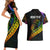 Personalised LGBT History Month Couples Matching Short Sleeve Bodycon Dress and Hawaiian Shirt Proud And Happy Polynesian Dolphin LT05 - Polynesian Pride