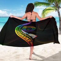 LGBT History Month Sarong Proud And Happy Polynesian Dolphin LT05 - Polynesian Pride