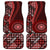 New Zealand Aotearoa Car Mats Maori Harakeke Weaving Pattern Red LT05 Red - Polynesian Pride