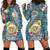 Personalised Hawaii State Hoodie Dress Tropical Flowers With Tartan Pattern LT05 - Polynesian Pride