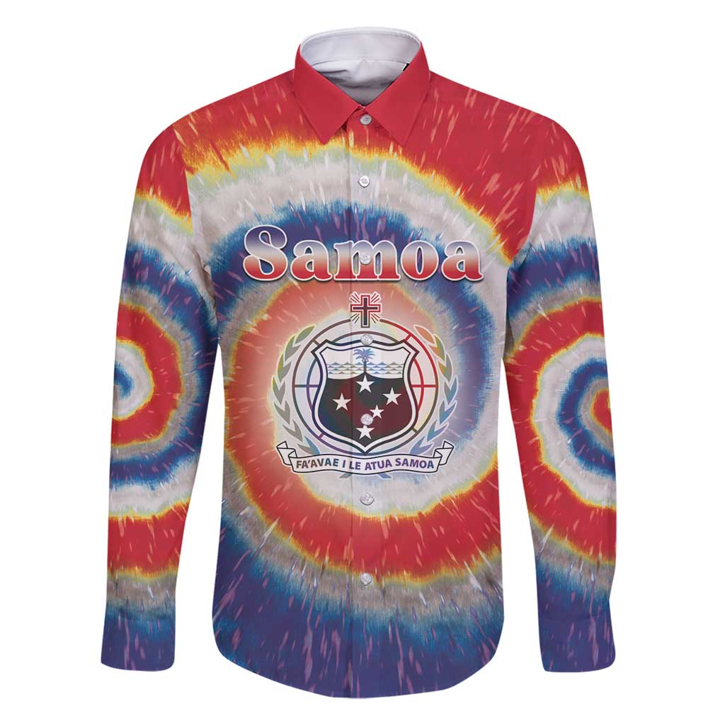 Samoa Family Matching Summer Maxi Dress and Hawaiian Shirt Tie Dye Unique Style