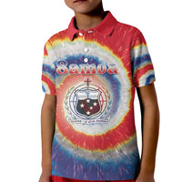 Samoa Kid Polo Shirt Tie Dye Unique Style