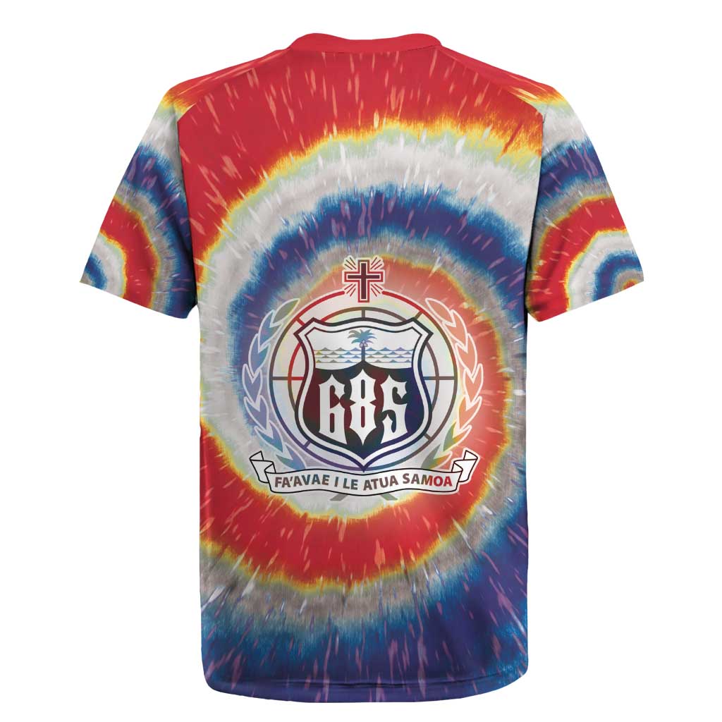 Samoa Rugby Jersey Tie Dye Unique Style