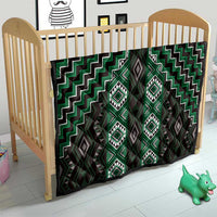 New Zealand Aotearoa Quilt Green Poutama With Taniko Pattern LT05 - Polynesian Pride