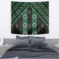 New Zealand Aotearoa Tapestry Green Poutama With Taniko Pattern LT05 - Polynesian Pride