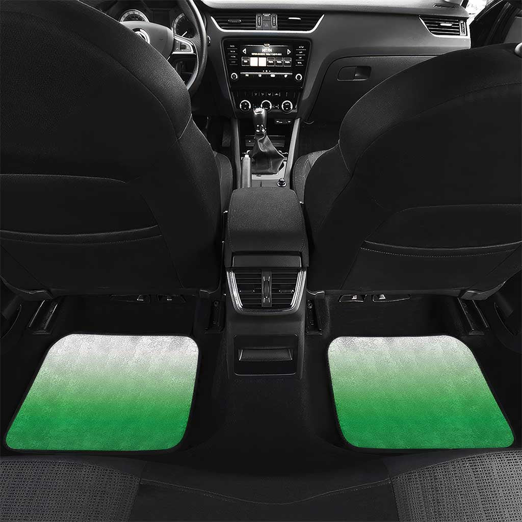 New Zealand Car Mats Poutama Mix Green Taniko Inspired Art LT05