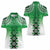 New Zealand Women Polo Shirt Poutama Mix Green Taniko Inspired Art LT05