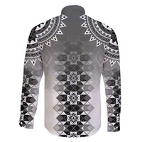 New Zealand Family Matching Tank Maxi Dress and Hawaiian Shirt Poutama Mix Gray Taniko Inspired Art LT05 - Polynesian Pride
