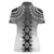 New Zealand Women Polo Shirt Poutama Mix Gray Taniko Inspired Art LT05