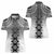 New Zealand Women Polo Shirt Poutama Mix Gray Taniko Inspired Art LT05