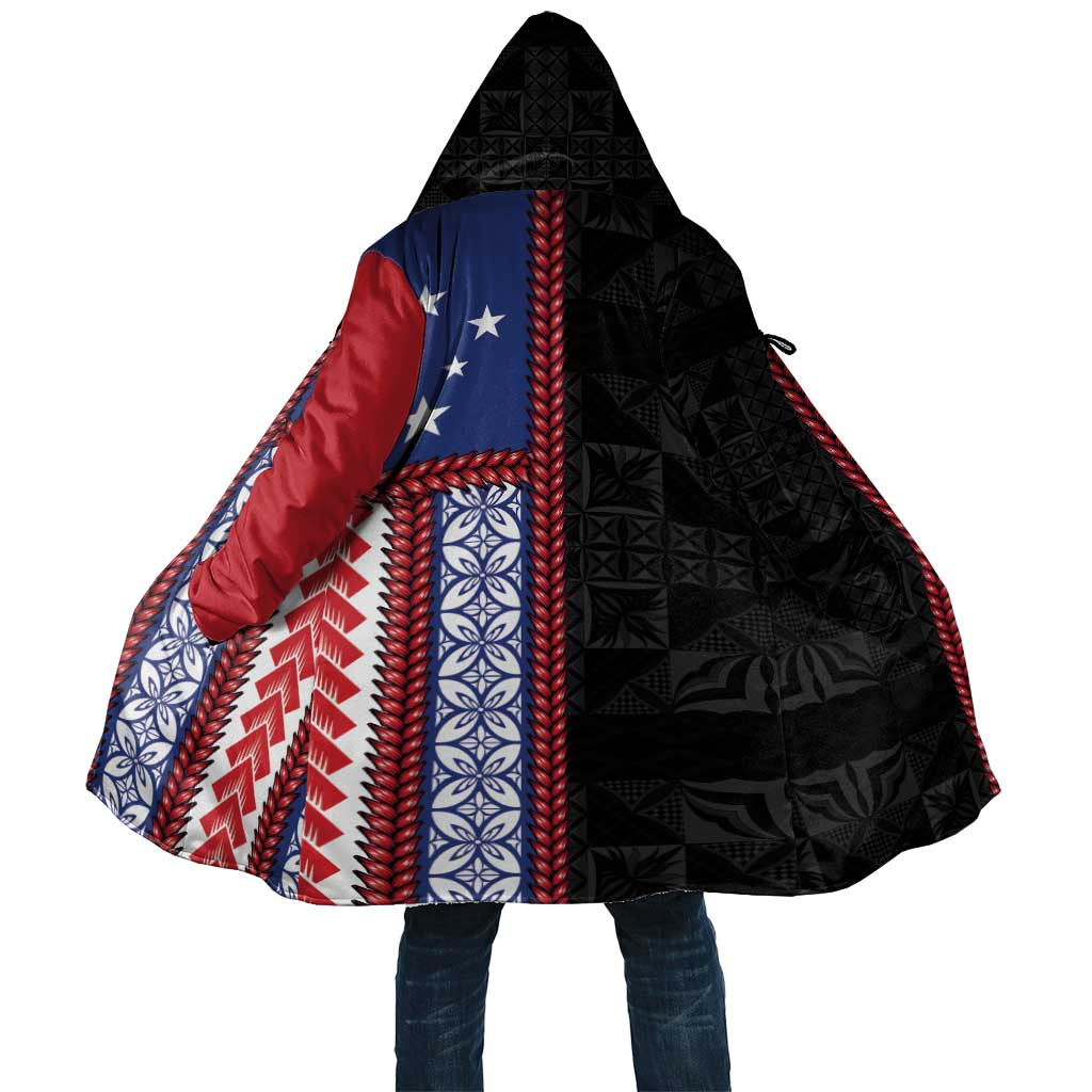 Samoa Flag Cloak Ula Fala With Samoan Siapo - Polynesian Pride