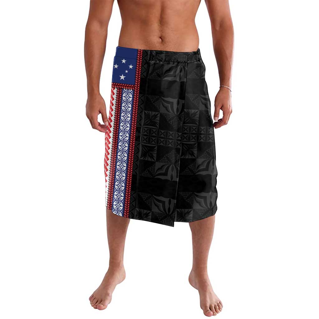 Samoa Flag Lavalava Ula Fala With Samoan Siapo - Polynesian Pride
