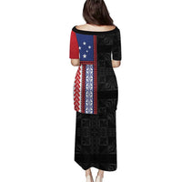 Samoa Flag Puletasi Ula Fala With Samoan Siapo - Polynesian Pride