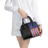 Samoa Flag Shoulder Handbag Ula Fala With Samoan Siapo LT05 - Polynesian Pride