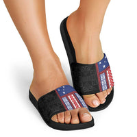 Samoa Flag Slide Sandals Ula Fala With Samoan Siapo LT05 - Polynesian Pride